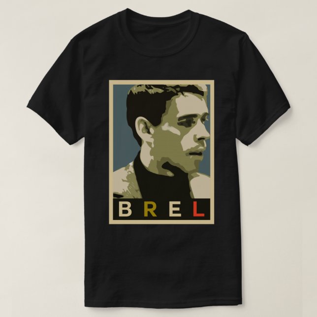 Camiseta Jacques Brel Classic T-Shirt (Frente do Design)