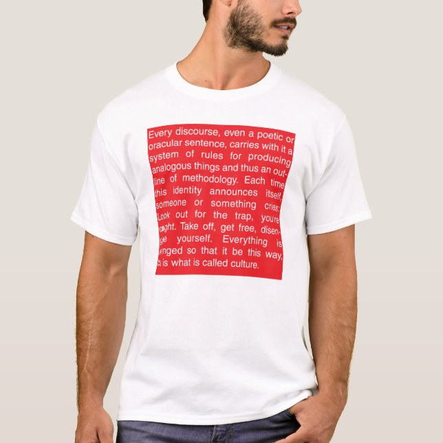 Camiseta Jacques Derrida (Frente)