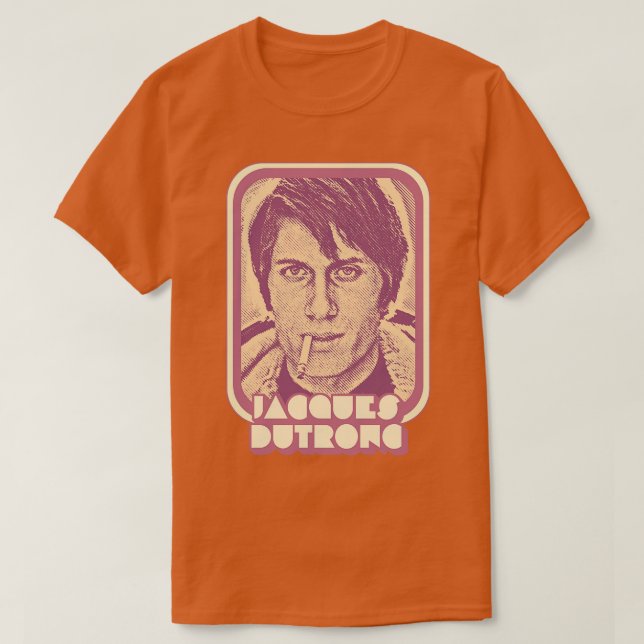 Camiseta Jacques Dutronc Retro Francofilo Design 1 (Frente do Design)