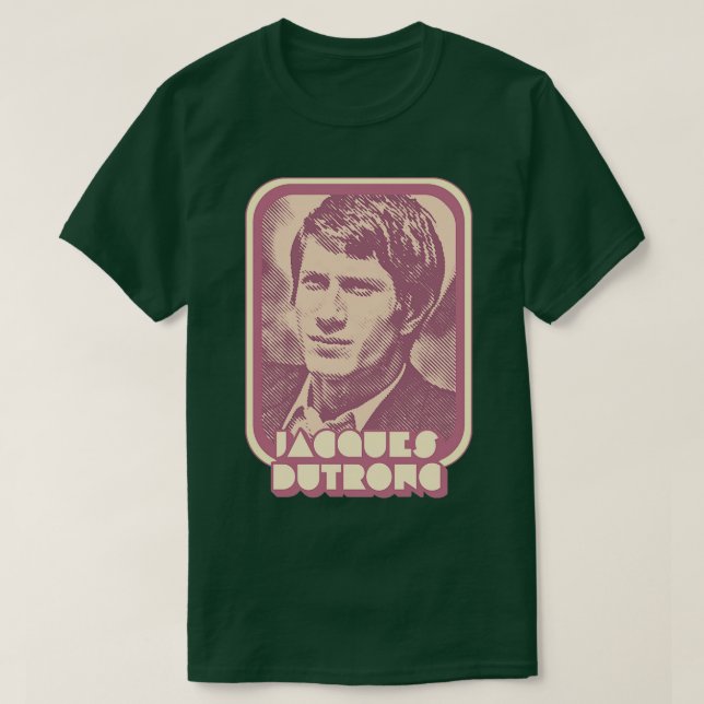 Camiseta Jacques Dutronc Retro Francophile Design (Frente do Design)