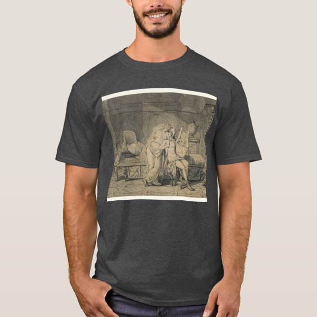 Camiseta Jacques-Louis David - Paris e Helena (Frente)