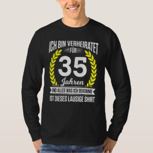 Camiseta Jade Wedding 35th Wedding Anniversário