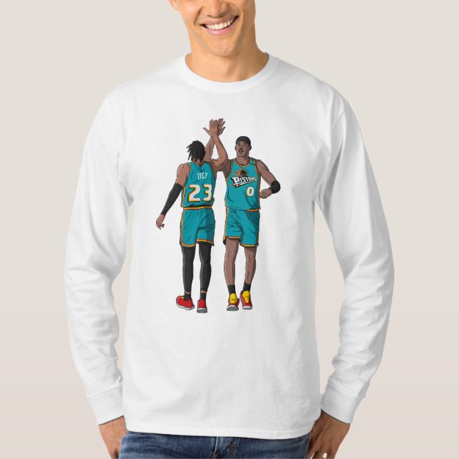 Camiseta Jaden Ivey e Jalen Duren - Detroit Basbol T- (Frente)