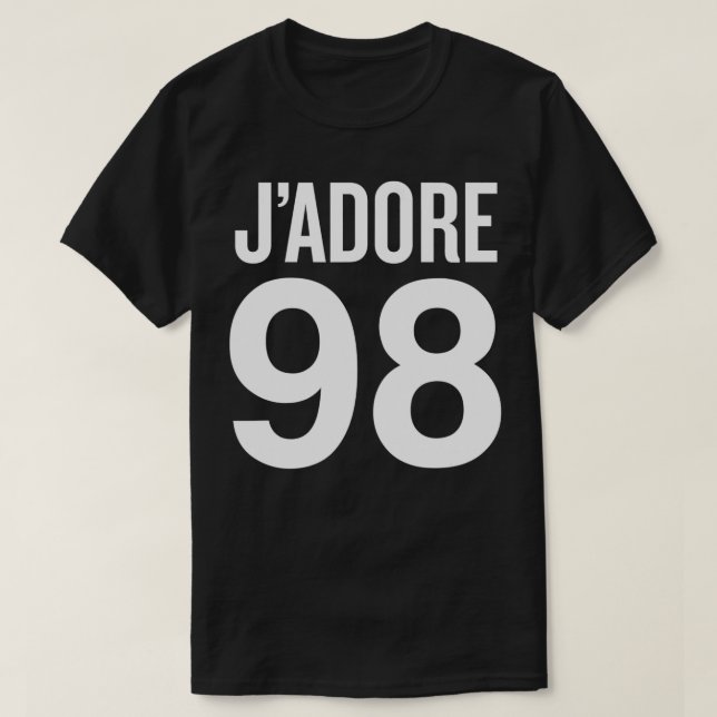 Camiseta Jadore 98 Adoro a Trendy da Celebridade 98 (Frente do Design)