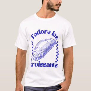Camiseta J'adore les croissants