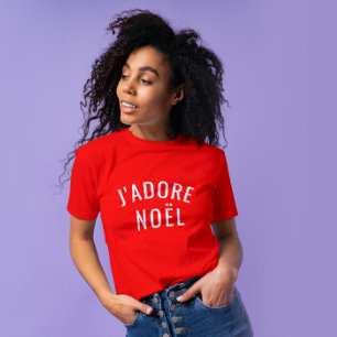 Camiseta J'ADORE NOËL ama o Natal