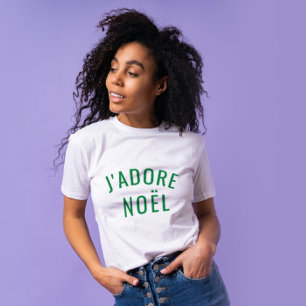 Camiseta J'ADORE NOËL Love Christmas Modern