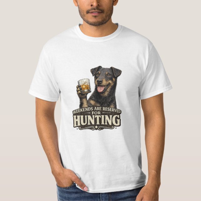 Camiseta Jagdterrier Cachorro de Caça Engraçado (Frente)
