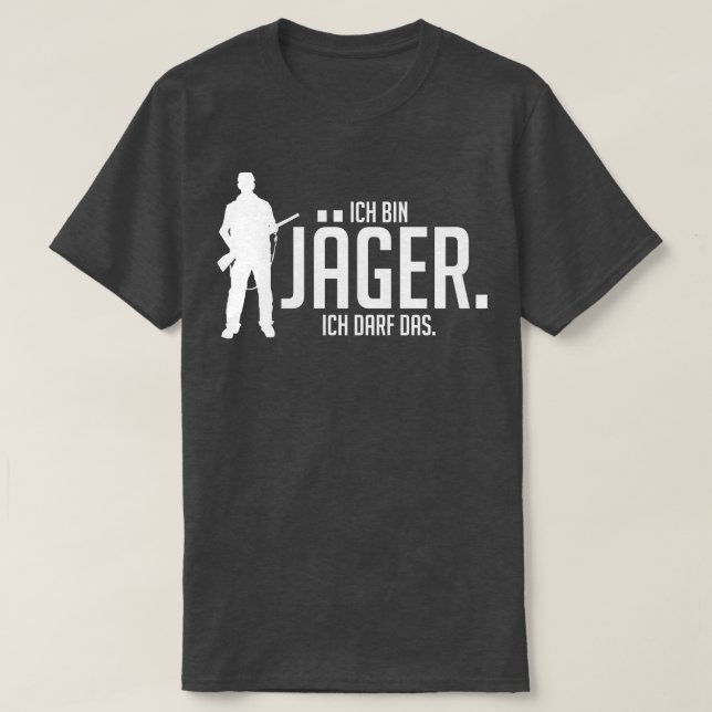 Camiseta Jager caixa ich darf das white (Frente do Design)