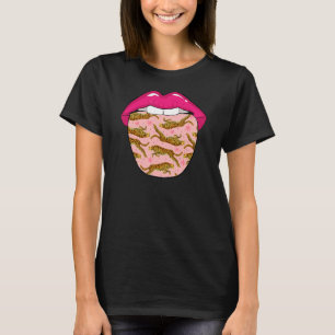 Camiseta Jaguar Lábios animais selvagens Big Cat Jaguar