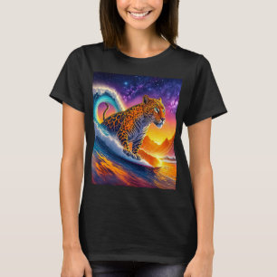 Camiseta Jaguar Na Design De Curl Por Rich AMeN Gill