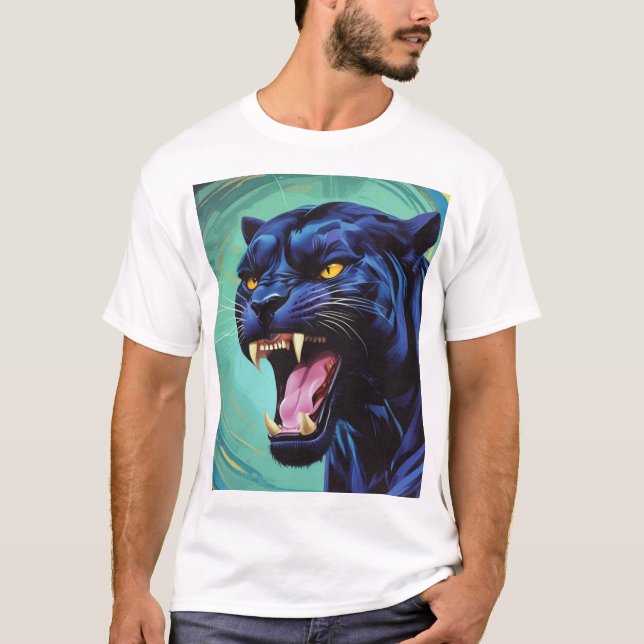 Camiseta Jaguar - Pantera Negra (Frente)