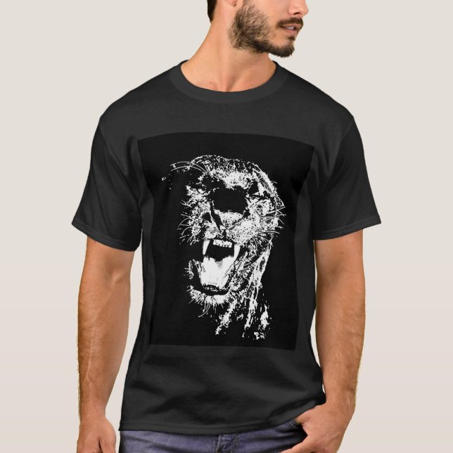 Camiseta Jaguar - Pantera Negra (Frente)