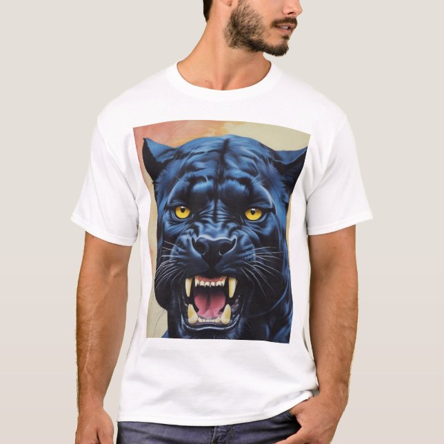 Camiseta Jaguar - Pantera Negra (Frente)