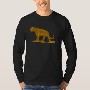 Camiseta Jaguar Para Mulheres Meninas Animais De Pantera
