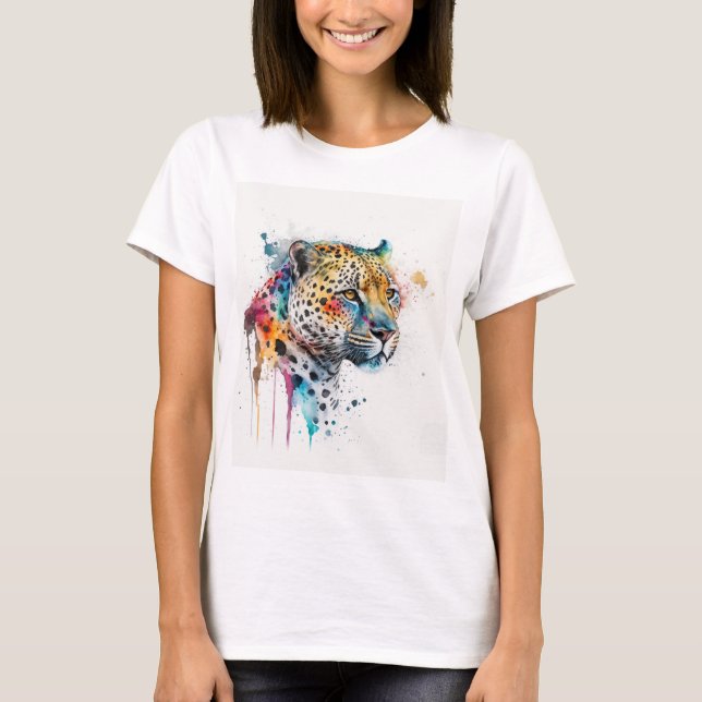 Camiseta Jaguar Watercolor (Frente)