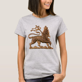 Camiseta Jah Army Lion of Judah Rastafari Girls Woman Shirt