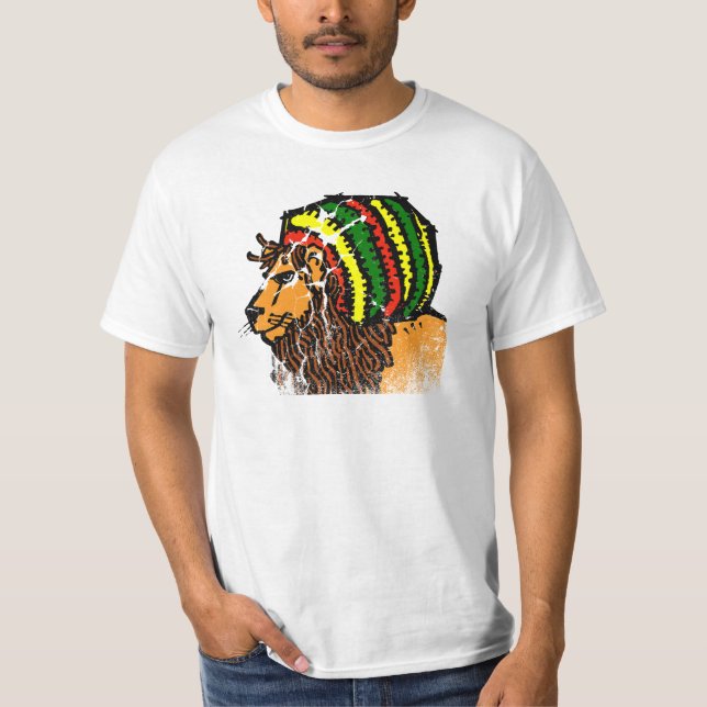 Camiseta Jah King Vintage (Frente)