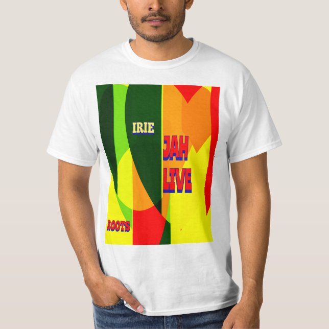 CAMISETA JAH LIVE/ RASTA (Frente)