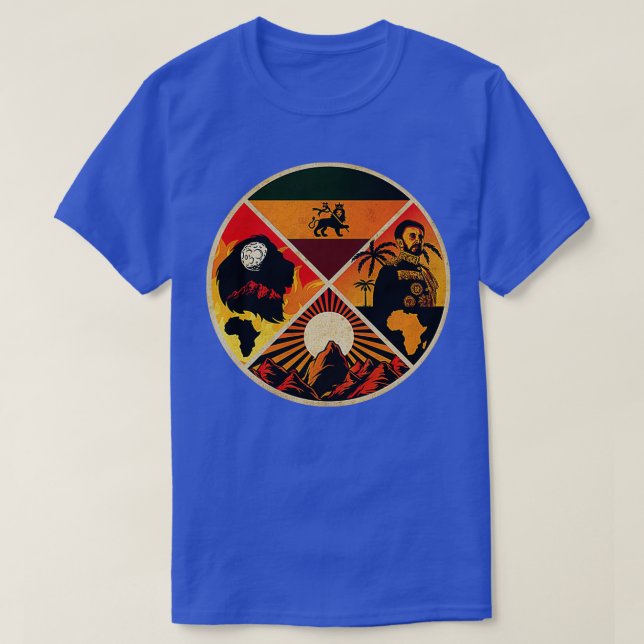 Camiseta Jah Rastafari Zion Land (Frente do Design)