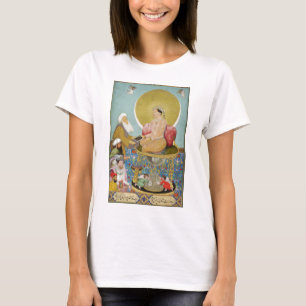 Camiseta Jahangir que prefere um sheikh de Sufi aos reis