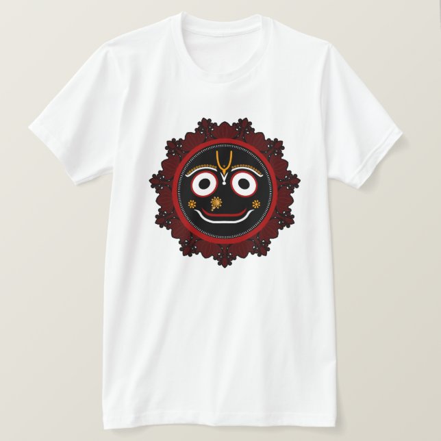 Camiseta Jai Jagannath - Arte de Krishna (Frente do Design)