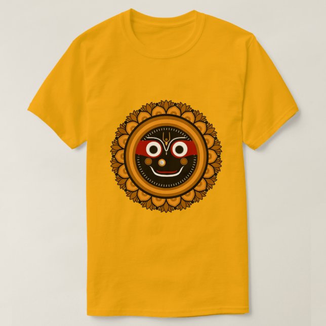 Camiseta Jai Jagannath - Arte Krishna (Frente do Design)