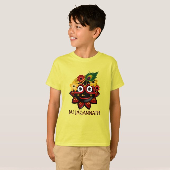 Camiseta Jai Jagannath - Arte Krishna (Frente Completa)