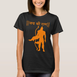 Camiseta Jai Shree Ram Hindu Devoção Espiritual Ramayana
