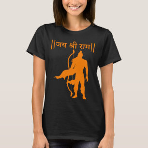 Camiseta Jai Shree Ram Hindu Devoção Espiritual Ramayana