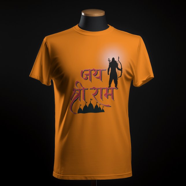 Camiseta Jai Shree Ram Pran Pratistha (Criador carregado)