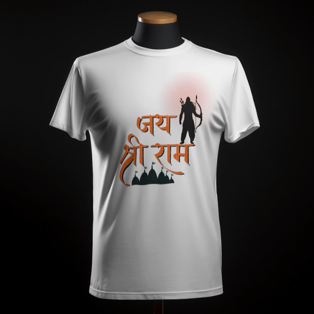 Camiseta Jai Shree Ram Pran Pratistha (Criador carregado)