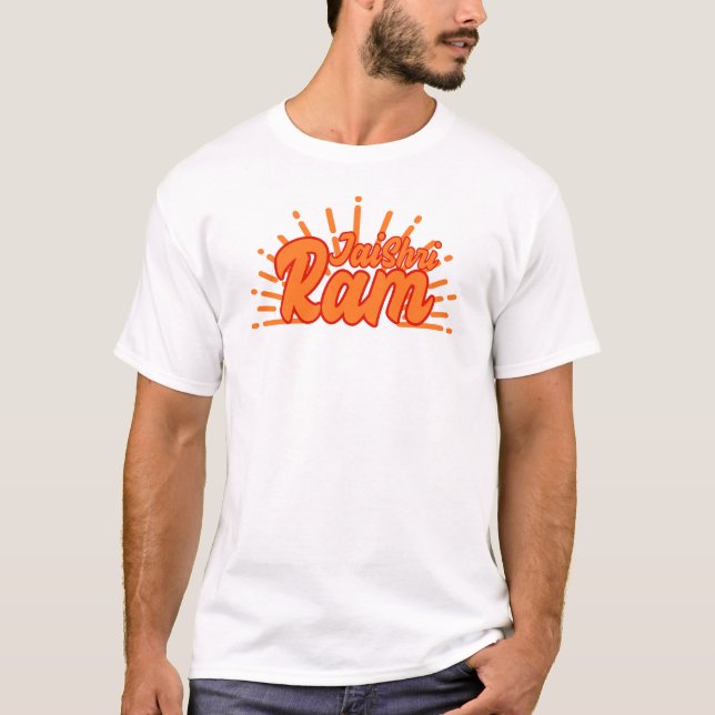 Camiseta Jai Shree Ram Typographic (Frente)