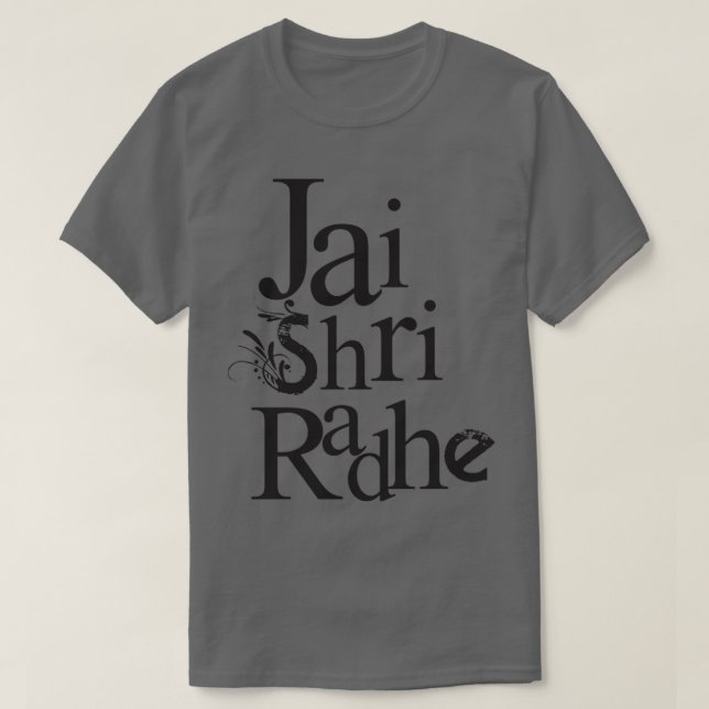 Camiseta Jai Shri Radhey design (Frente do Design)