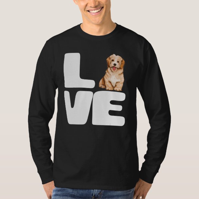 Camiseta J'aime Mon Bichon Havanais L'amour Love French Lan (Frente)
