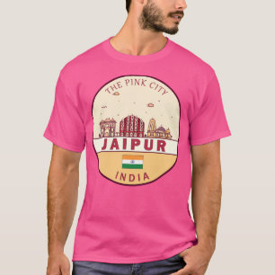 Camiseta Jaipur India City Skyline Emblem