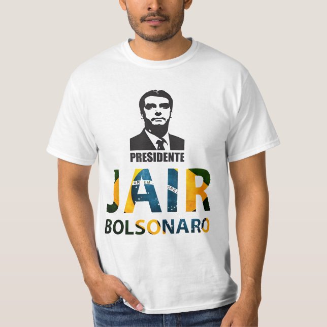 Camiseta Jair Bolsonaro 2022 para Presidente (Frente)