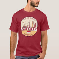Jakarta Indonesia Skyline Emblem
