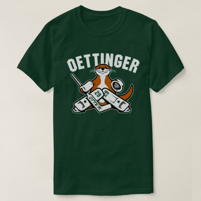Camiseta Jake Oettinger Otter TShirt 8 (Frente do Design)