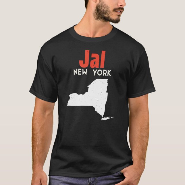 Camiseta Jal New York American State America Viagem New Yor (Frente)