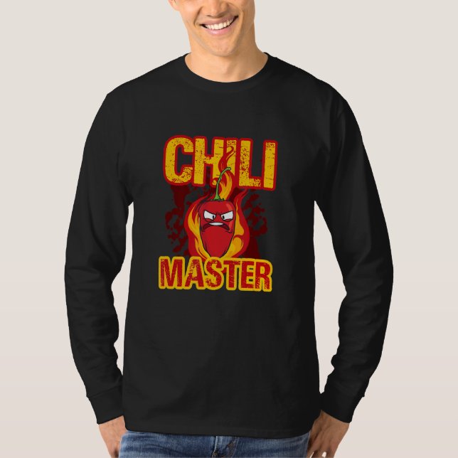 Camiseta Jalapeno Hot Chili Master Scoville Pepperoni Chef (Frente)