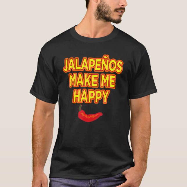 Camiseta Jalapenos Me Faz Feliz (Frente)