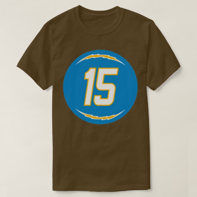 Camiseta Jalen Guyton Número 15 Jersey Los Angeles Chargers (Frente do Design)
