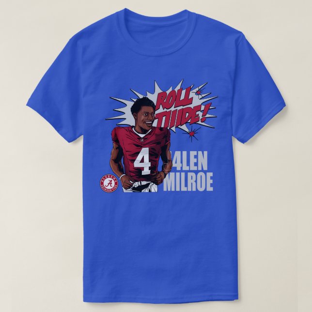Camiseta Jalen Milroe Role Tide Alabama TShirt (Frente do Design)