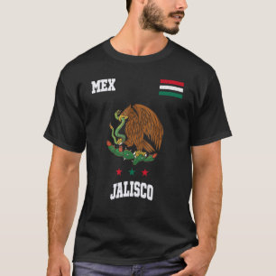 Camiseta Jalisco Mexico Flag Retro Art