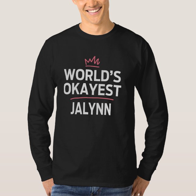 Camiseta JALYNN, o mais estranho do mundo, personalizado J (Frente)