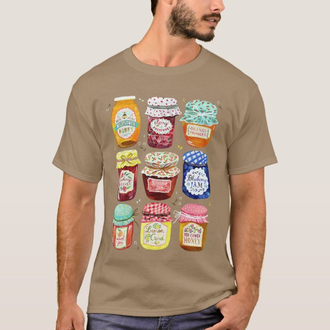 Camiseta Jam Jars Relaed Funny for Men Women gift (Frente)
