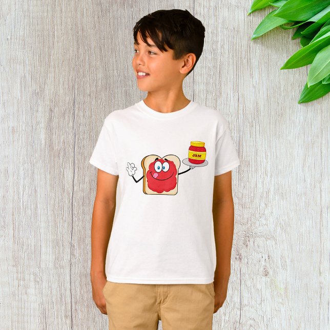 Camiseta Jam On Toast Happy Face T-Shirt (Criador carregado)