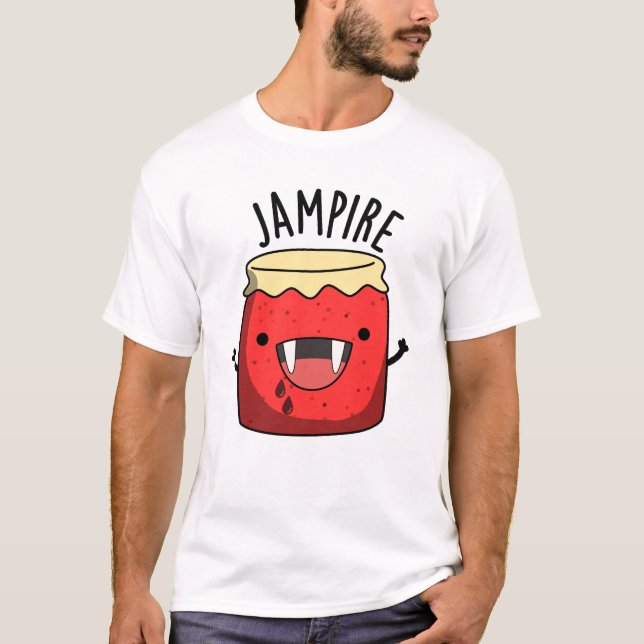 Camiseta Jam Pire Funny Vampire Jam Pun (Frente)