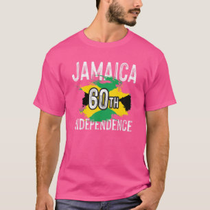 Camiseta Jamaica 60º Dia da Independência para Homens e Mul